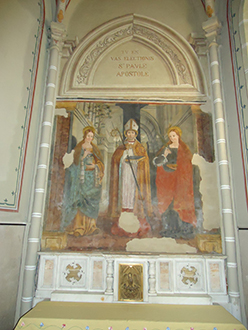 Villanova d'Asti_Chiesa di San Pietro_affresco San Biagio_web